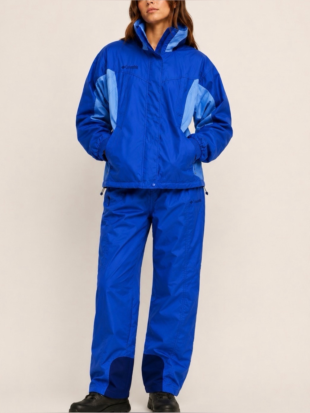 Vintage Columbia 3-Piece Snowsuit Ski Set Retro 90s Blue Women’s Small